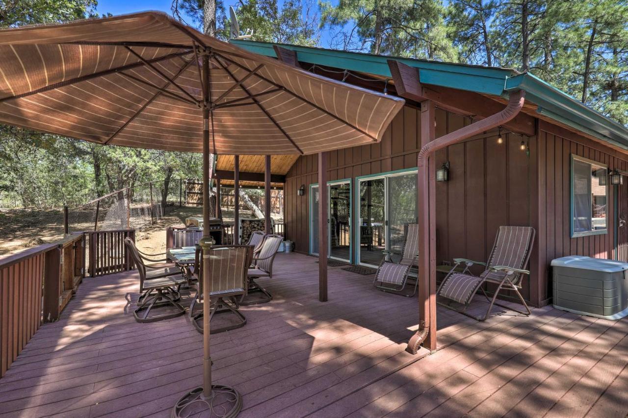 Rustic-Chic Prescott Cabin With Deck In Wooded Area! Extérieur photo