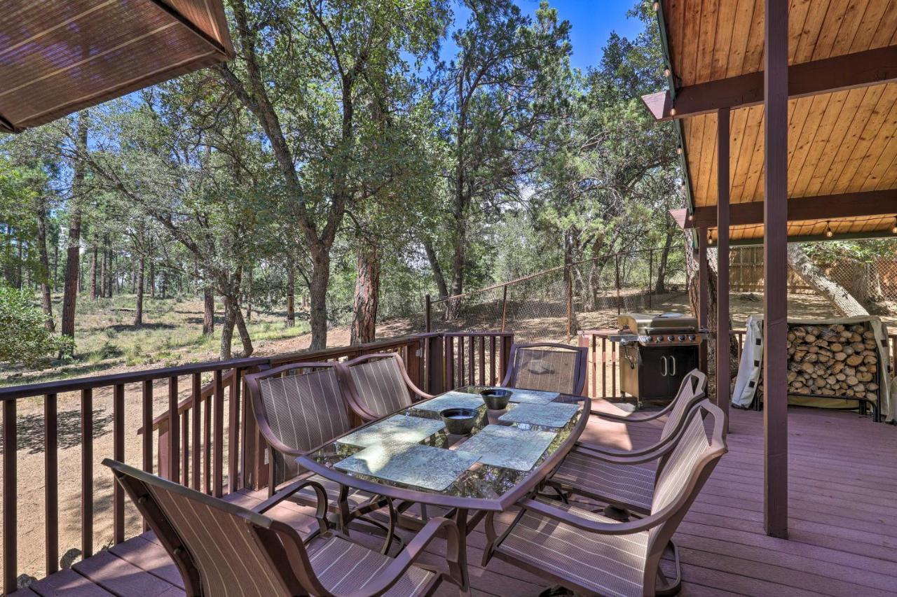 Rustic-Chic Prescott Cabin With Deck In Wooded Area! Extérieur photo