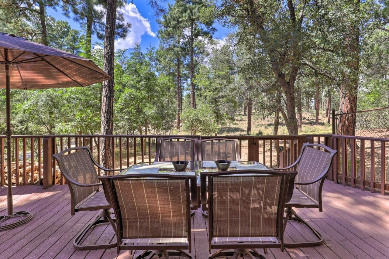 Rustic-Chic Prescott Cabin With Deck In Wooded Area! Extérieur photo